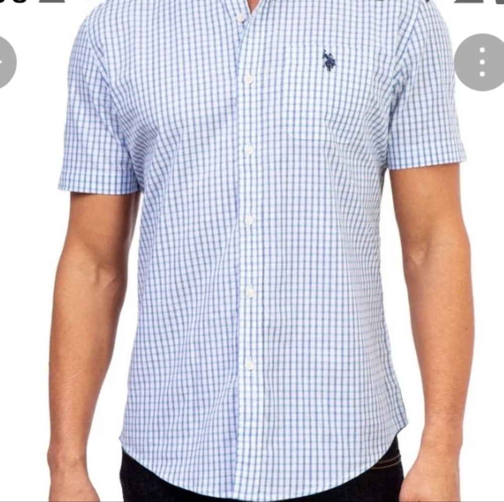 Ralph Lauren Light Blue Checkered Shirt